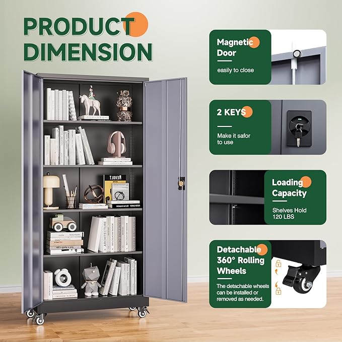 Letaya Metal Garage Storage Cabinets - Image 6