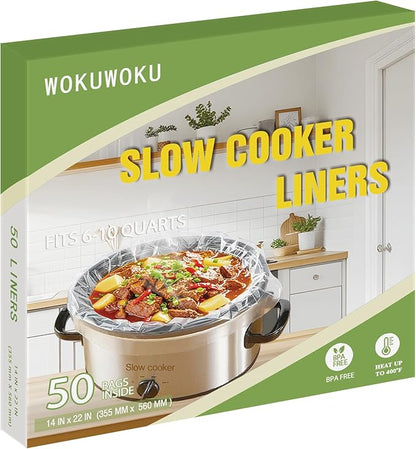 Slow Cooker Liners, 50 Cooking Bags Extra Large Disposable Pot Liner Plastic by Unknown