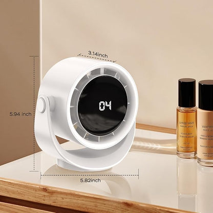 MORECORE Desk Fans for Bedroom, Strong Airflow Turbo Quiet Small USB Fan - Image 7