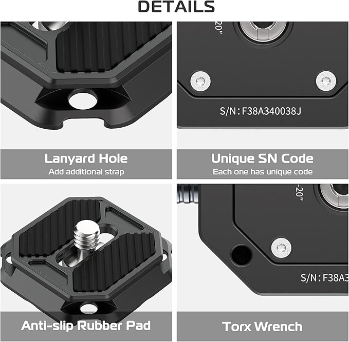 FALCAM F38 Quick Release Kit V1, Plate - Image 4