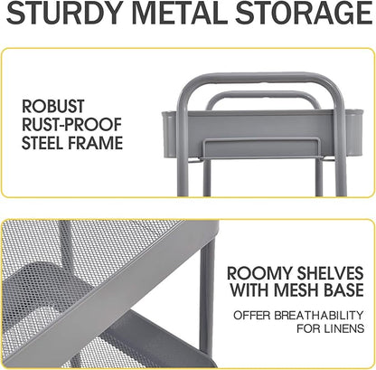 TOOLF 3-Tier Metal Rolling Cart - Image 3