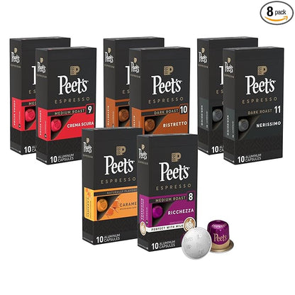 Peet's Coffee, Dark Roast Espresso Capsules Variety Pack, Compatible by Peet%E2%80%99sCoffee