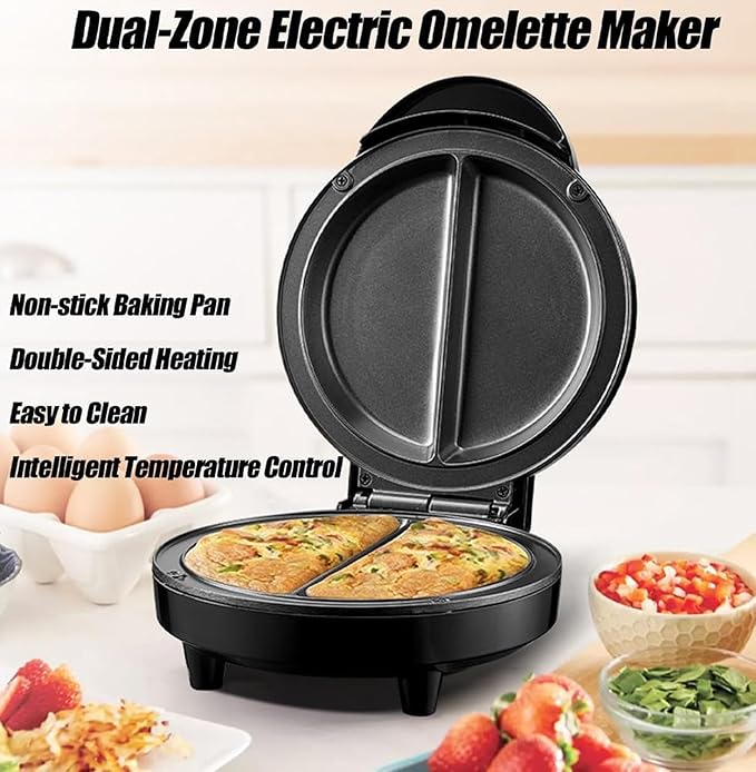 Dual Zone Electric Omelette Maker - Image 2