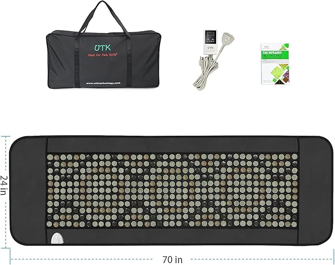 UTK 70'' x 24'' Full Body Quantum Wave Far Infrared Heating pad, 5X Pain Relief - Image 9