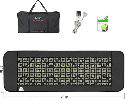 UTK 70'' x 24'' Full Body Quantum Wave Far Infrared Heating pad, 5X Pain Relief - Image 9
