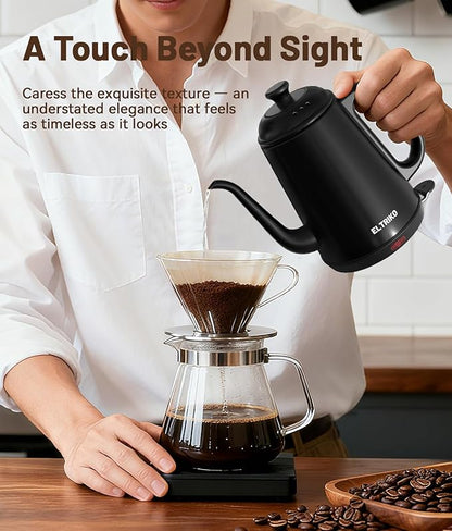 Gooseneck Electric Kettle, 1L Water Boiler, Pour Over Coffee & Tea, 1000W Fast - Image 4