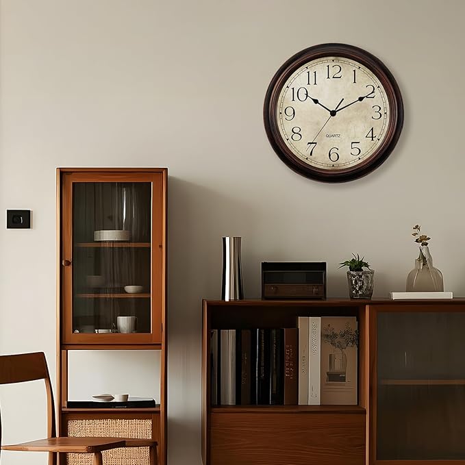 KECYET 14 Inch Wall Clocks Battery Operated Silent Non-Ticking Analog Wall - Image 6
