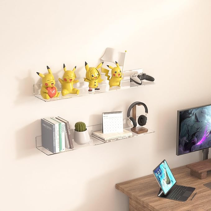 30 Inches Clear Long Floating Shelves - Image 5
