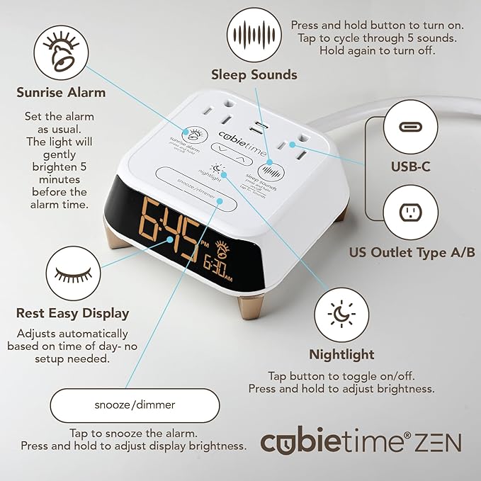 Brandstand CubieTime Zen | Alarm Clock Charger - Image 3