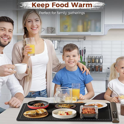 Upgrade Graphene Warming Mat for Food, Food Warming Mat for Countertop - Image 7
