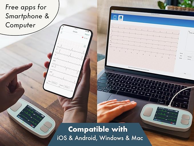 EMAY 6L Portable ECG Monitor | Record ECG and Heart Rate in 6 Channels | - Image 8