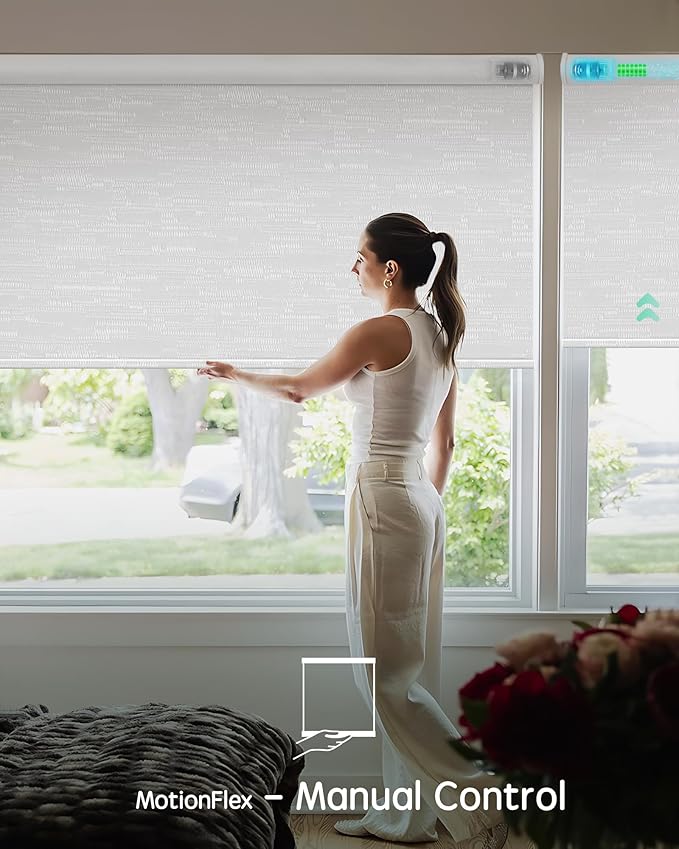 Yoolax Motorized Shades Dual Control, MotionFlex Motorized Roller Shades - Image 3