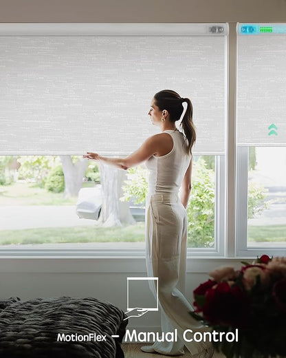 Yoolax Motorized Shades Dual Control, MotionFlex Motorized Roller Shades - Image 3