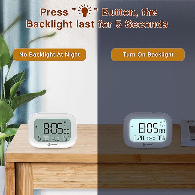 Geevon Small Travel Alarm Clock, Digital Alarm Clocks - Image 5