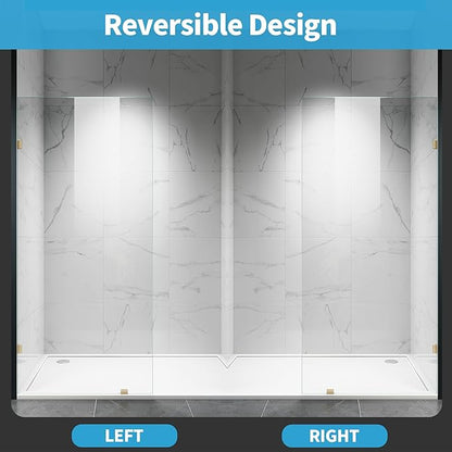 Shower Glass Panel, Frameless Walk in Shower Door - Image 6