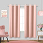 Blush Muted Pink Curtains 72 Inches Long by KOUFALL