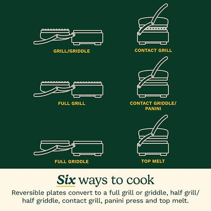 Cuisinart 6-in-1 Elite Griddler, Electric Grill, Griddle & Top Melt, 500°F - Image 5