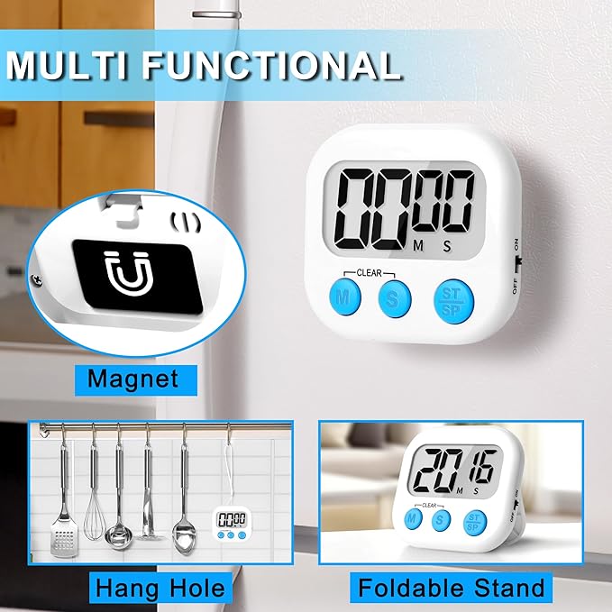 ZILLEEN Classroom Timer for Kids Teachers 6 Pack Digital Timers - Image 3