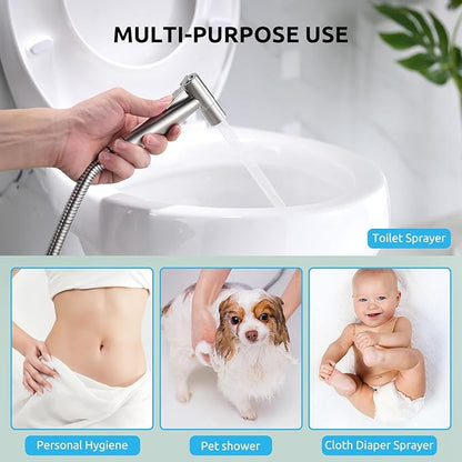 Handheld Bidet Sprayer for Toilet, BRITULIF Jet Sprayer for Toilet Muslim Shower - Image 6