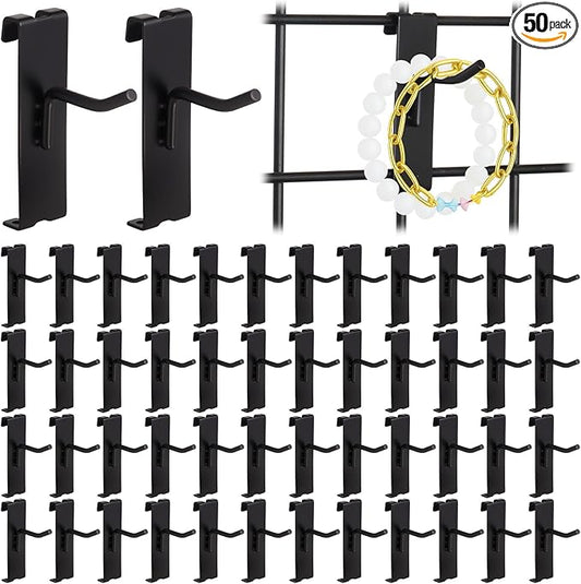 Alffun 50 Pack Gridwall Hooks, 2 Inch Heavy Duty Display Hooks by ALFFUN