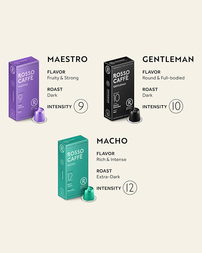 ROSSO CAFFÈ 120 Espresso Coffee Pods - Image 2