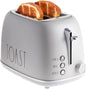 Rae Dunn Retro Rounded Bread Toaster, 2 Slice Stainless Steel Toaster by RaeDunn