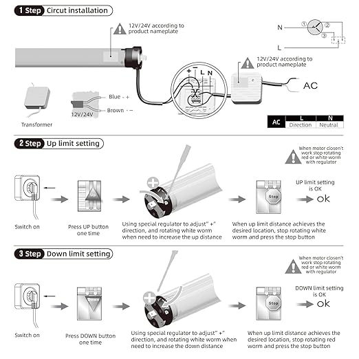 DM25DS 12V Electric Roller Shade Replacement Motor, RV Window Shade Motor - Image 7