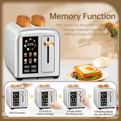 SEEDEEM Toaster 2 Slice, Real Touch Screen - Image 7