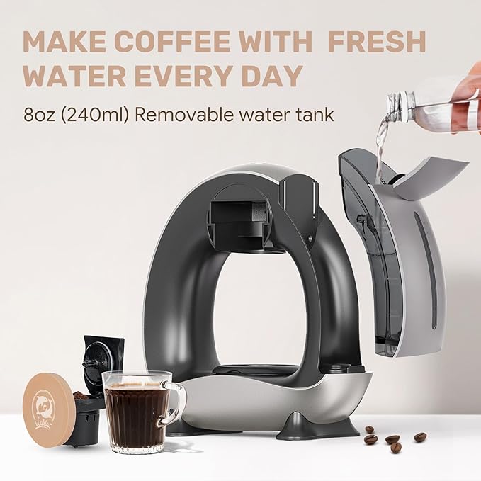 Single Serve Coffee Maker, Fast Brew in 2 minutes, Stylish＆Compact Design - Image 4