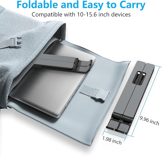 Adjustable Laptop Stand, Portable Laptop Riser - Image 5