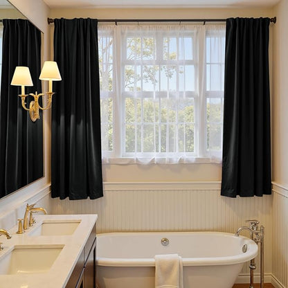 Lazzzy Velvet Blackout Curtains Thermal Insulated Room Window Drapes Super Soft - Image 6