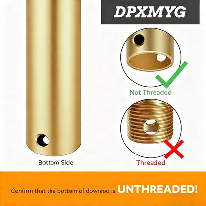 DPXMYG 24 inch Ceiling Fan Downrod - Image 3