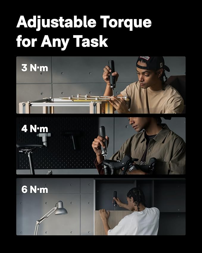 HOTO PixelDrive Electric Screwdriver, Smart Display, 6 Torque Settings - Image 4