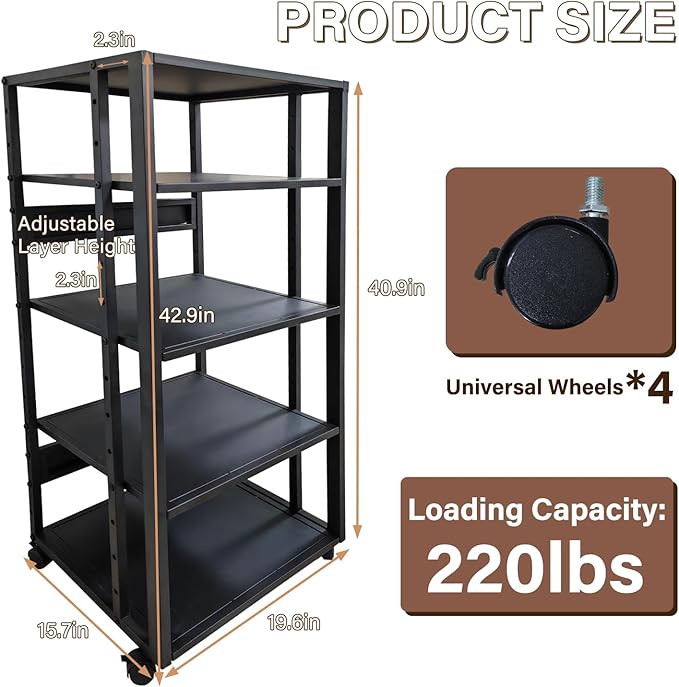 jvsufuik 5-Tier AV Media Stand - Image 7