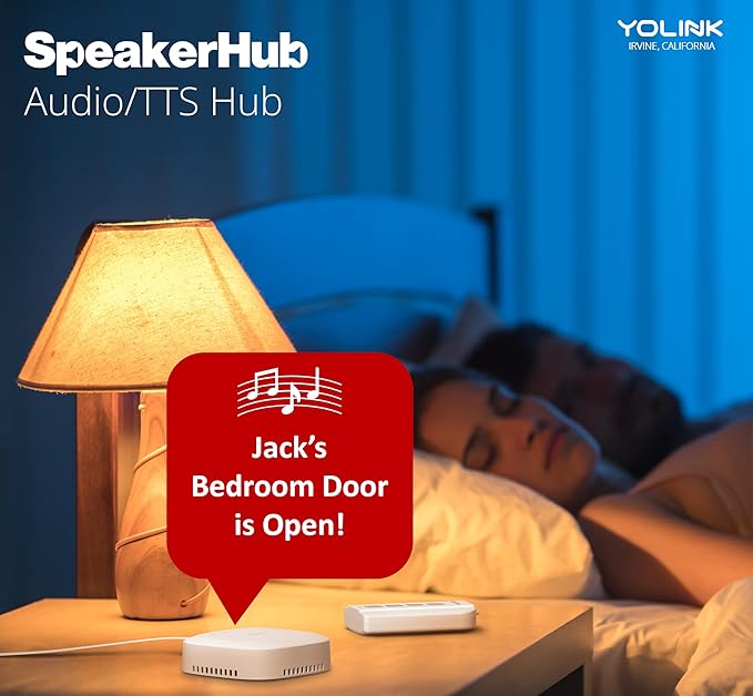 YoLink LoRa Smart Door Sensor Starter Kit: SpeakerHub Audio Hub & Door Sensors - Image 4