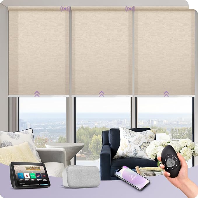 Graywind Motorized Light Filtering Shades Compatible by Graywindbeyondshading