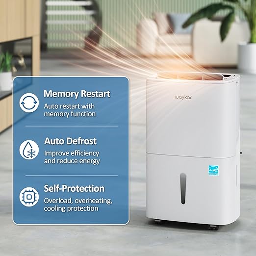 Waykar 150 Pints 2025 Energy Star Dehumidifier - Image 6