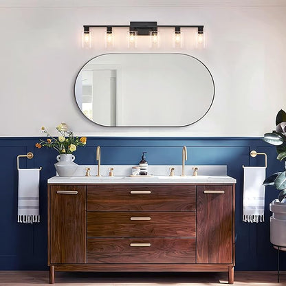 SOPEAS 6-Light Bathroom Vanity Light Black Vanity Lights - Image 5