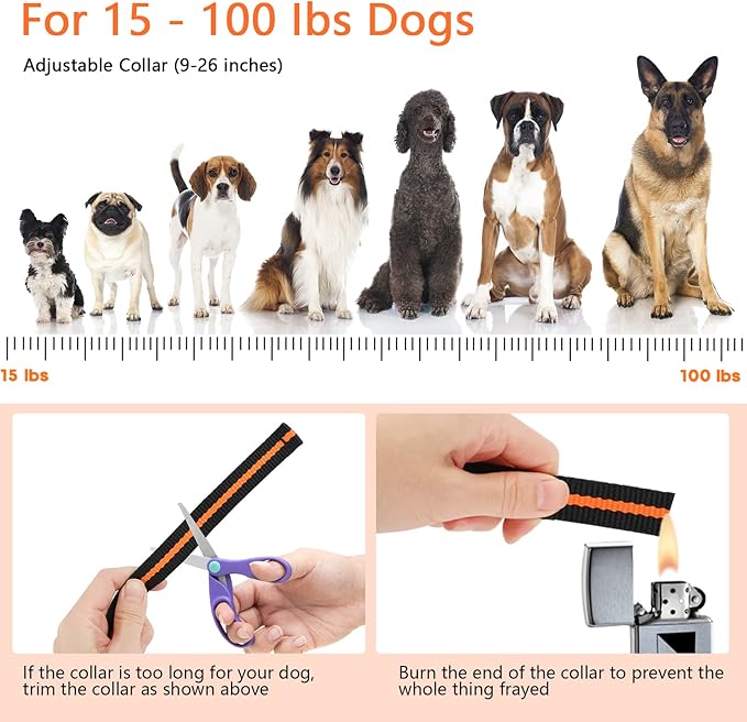 Dog Training Collar, IPX7 Waterproof Dog Shock Collar - Image 7