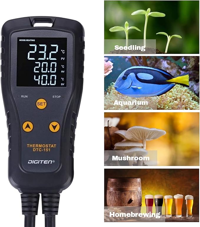 DIGITEN 110V 15A Temperature Controller DTC151 Plug in Thermostat Outlet - Image 7