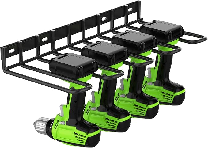 Power Tool Organizer, Drill Holder Wall Mount, Thickened Drill Rack, 50 lb by ENONCI