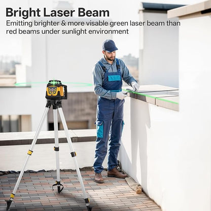 Self-Leveling Green Rotary Laser Level Kit, 2000ft Range - Image 3