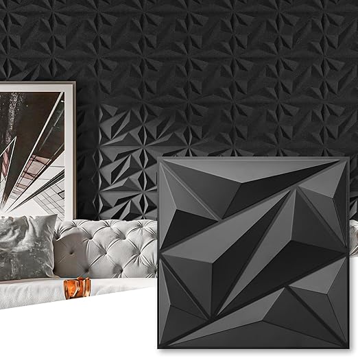 Art3dwallpanels 50 Pack 3D Wall Panel Diamond by Art3dwallpanels