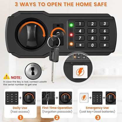 27.56"H Large Safe Box for Home & Office, 6.1 cu ft Anti-Theft Safety Box - Image 6