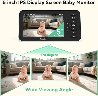 Video Baby Monitor with Camera and Audio, No Wifi or Free App Mode, - Image 5
