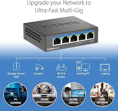 D-Link 5-Port 2.5GB Unmanaged Gaming Switch - Image 3