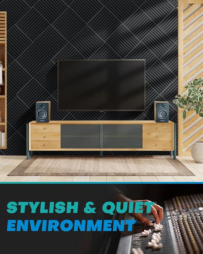 Knightsacoustic 96 Pack Sound Proof Foam Panels - Image 4