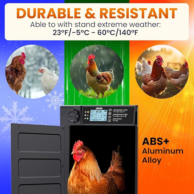 Okköbi Automatic Chicken Coop Door PRO - Image 5
