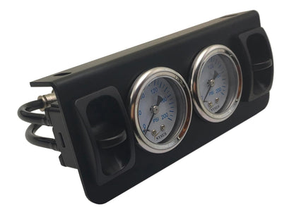 nysus dual air gauge controller panel paddle valve shown in use