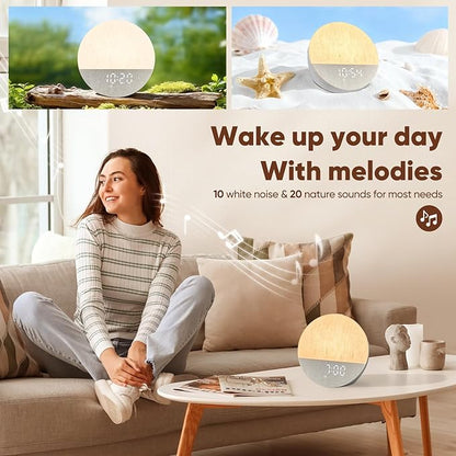 Stillstorm Sunrise Alarm Clock, Sound Machine, Fabric Dimmable Night Light - Image 6